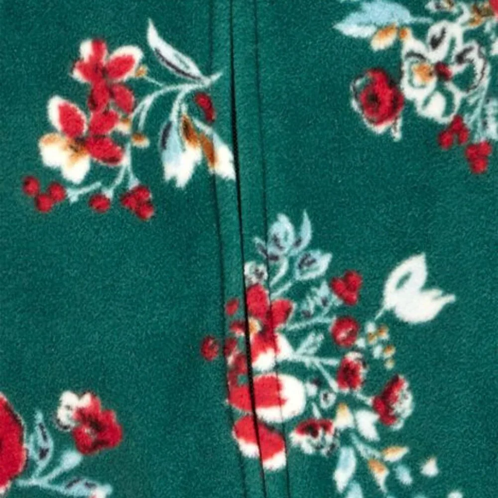 Carter's Baby Floral Zip-Up Fleece Sleep & Play Pajamas/NWT/9M